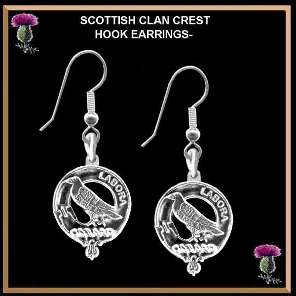 MacKie Clan Crest Earrings