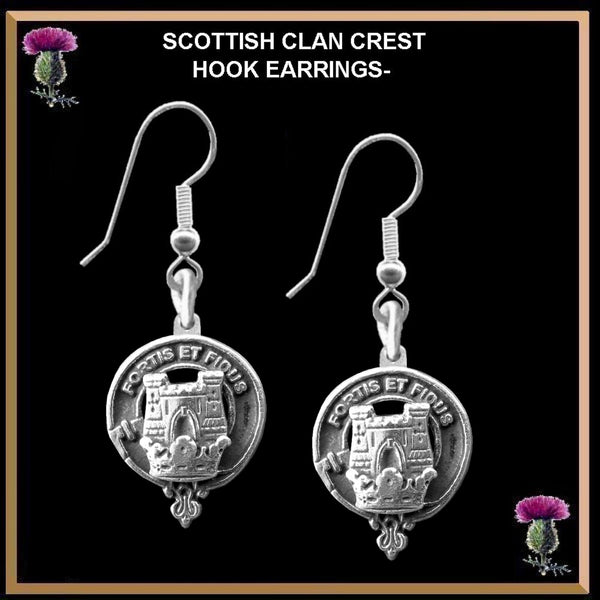 MacLachlan Clan Crest Earrings