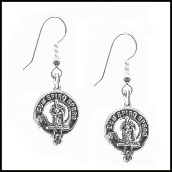 MacLennan Clan Crest Earrings