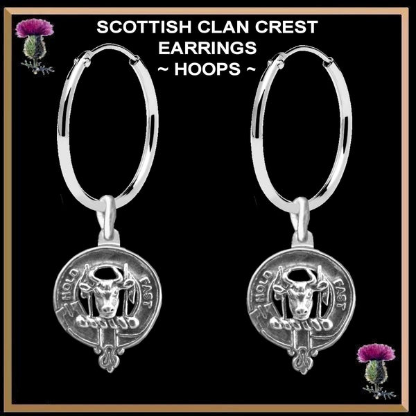 MacLeod Clan Crest Earrings