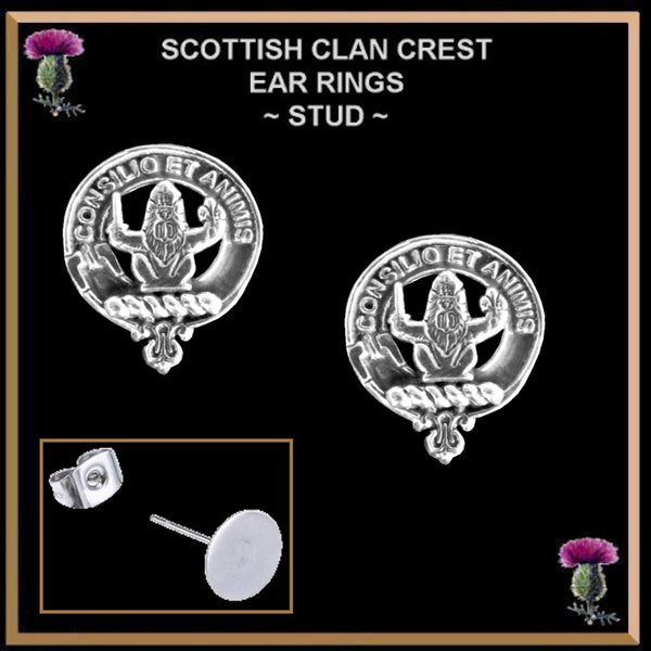 Maitland Clan Crest Earrings