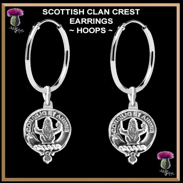 Maitland Clan Crest Earrings