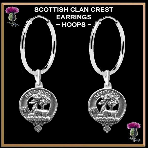 Maxwell Clan Crest Earrings