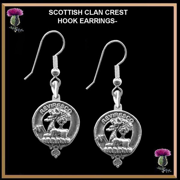 Maxwell Clan Crest Earrings