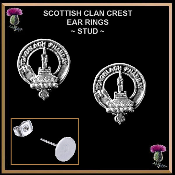 Morrison Clan Crest Earrings