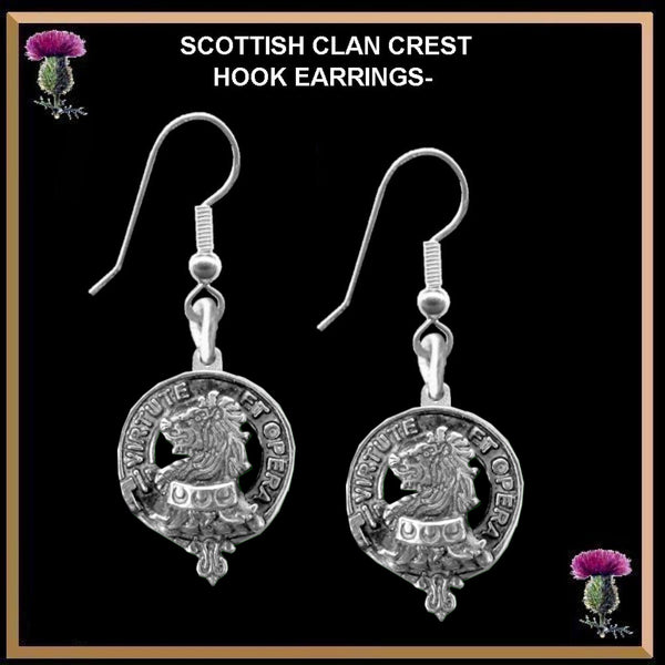 Pentland Clan Crest Earrings