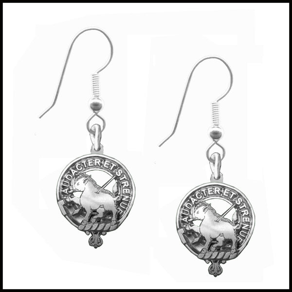 Pollock Clan Crest Earrings