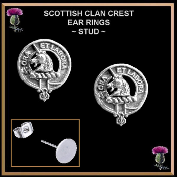 Ramsay Clan Crest Earrings