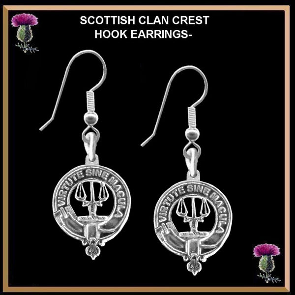 Russell Clan Crest Earrings