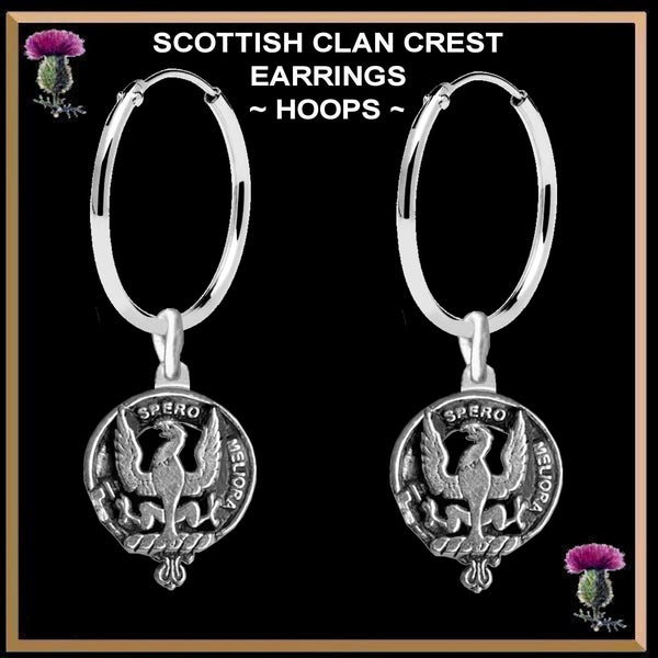 Sandilands Clan Crest Earrings