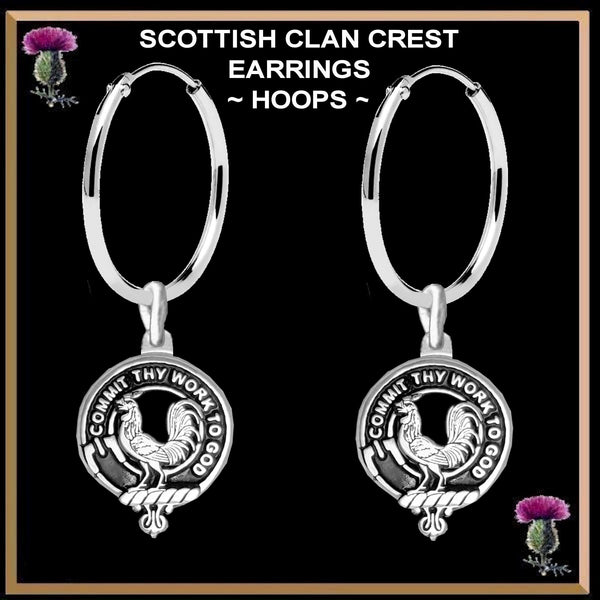 Sinclair Clan Crest Earrings