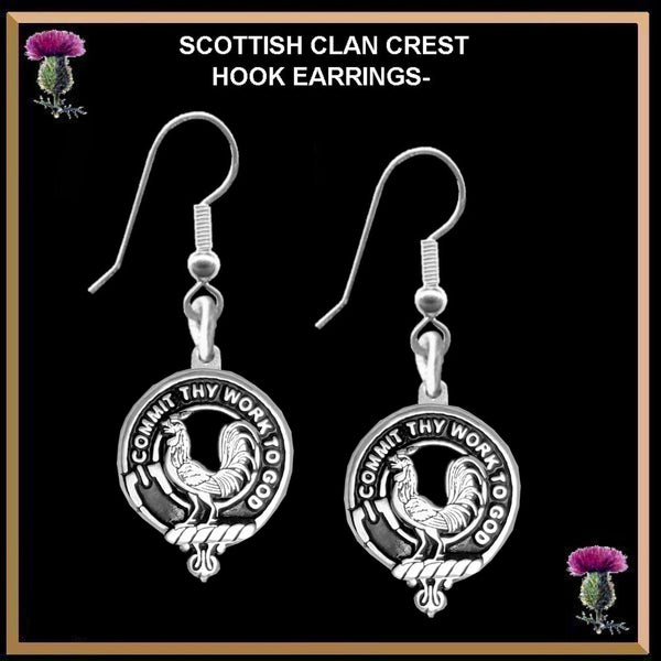 Sinclair Clan Crest Earrings