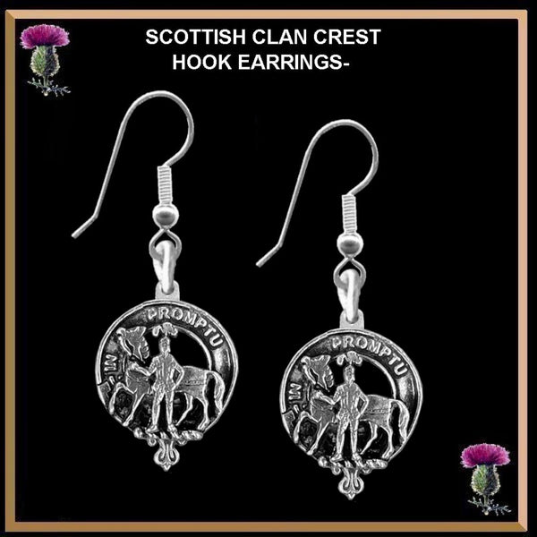 Trotter Clan Crest Earrings