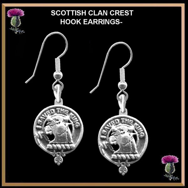 Turnbull Clan Crest Earrings
