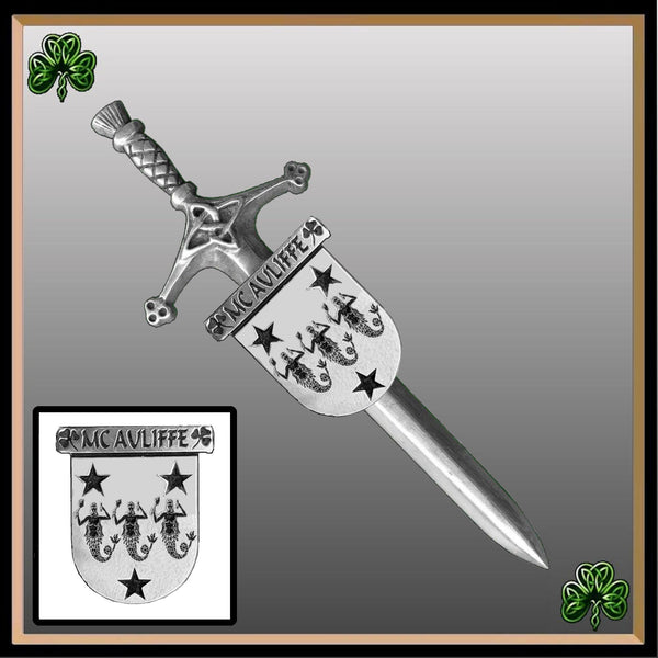 McAuliffe Irish Coat of Arms Shield Kilt Pin ~ ISLKP
