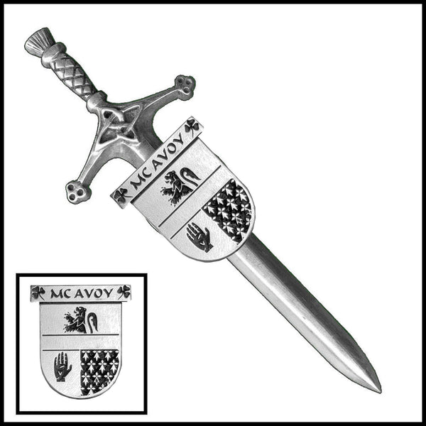 McAvoy Irish Coat of Arms Shield Kilt Pin ~ ISLKP