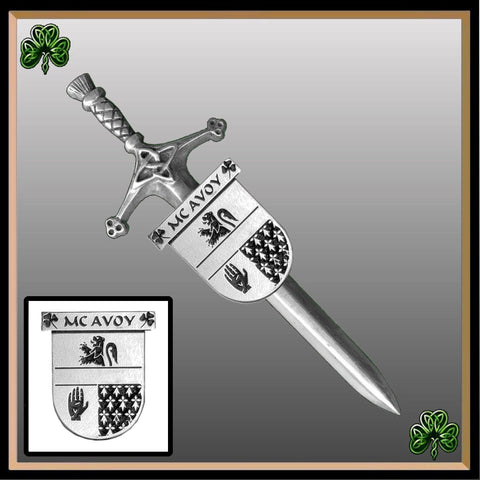 McAvoy Irish Coat of Arms Shield Kilt Pin ~ ISLKP