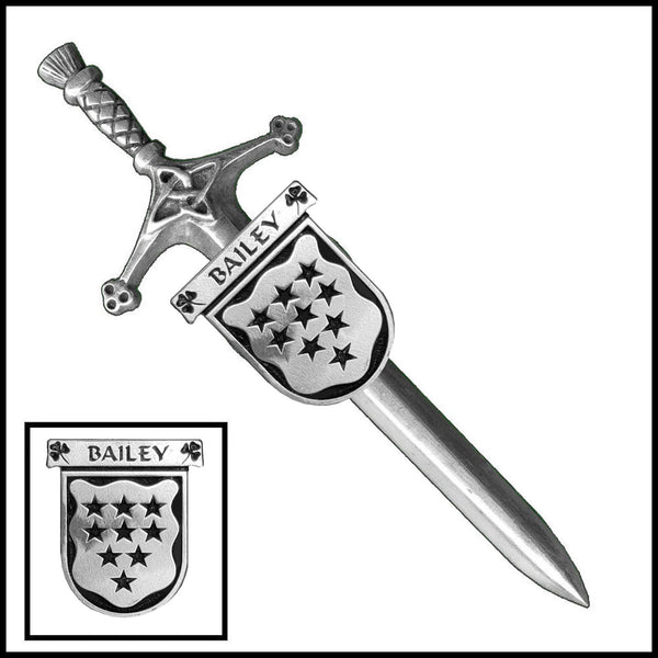 Bailey Irish Coat of Arms Shield Kilt Pin ~ ISLKP