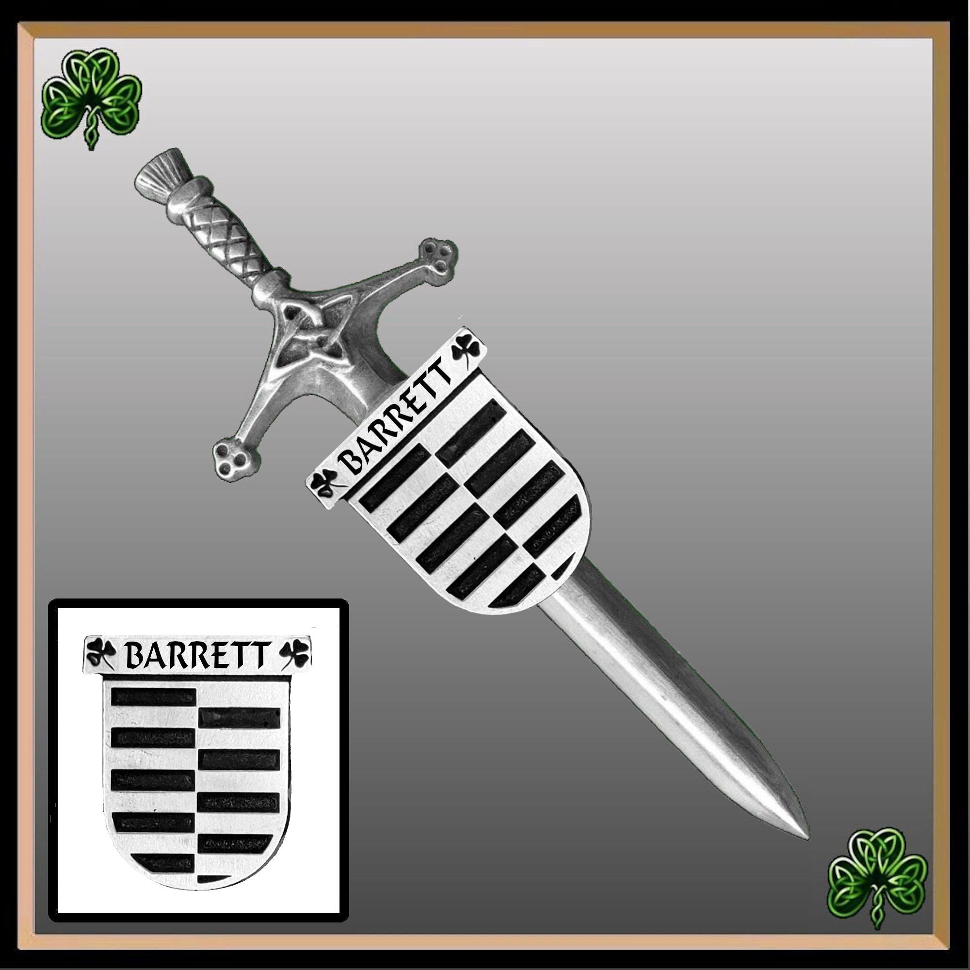 Barrett Irish Coat of Arms Shield Kilt Pin ~ ISLKP