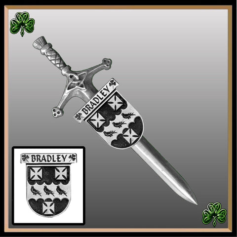 Bradley Irish Coat of Arms Shield Kilt Pin ~ ISLKP