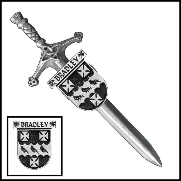 Bradley Irish Coat of Arms Shield Kilt Pin ~ ISLKP