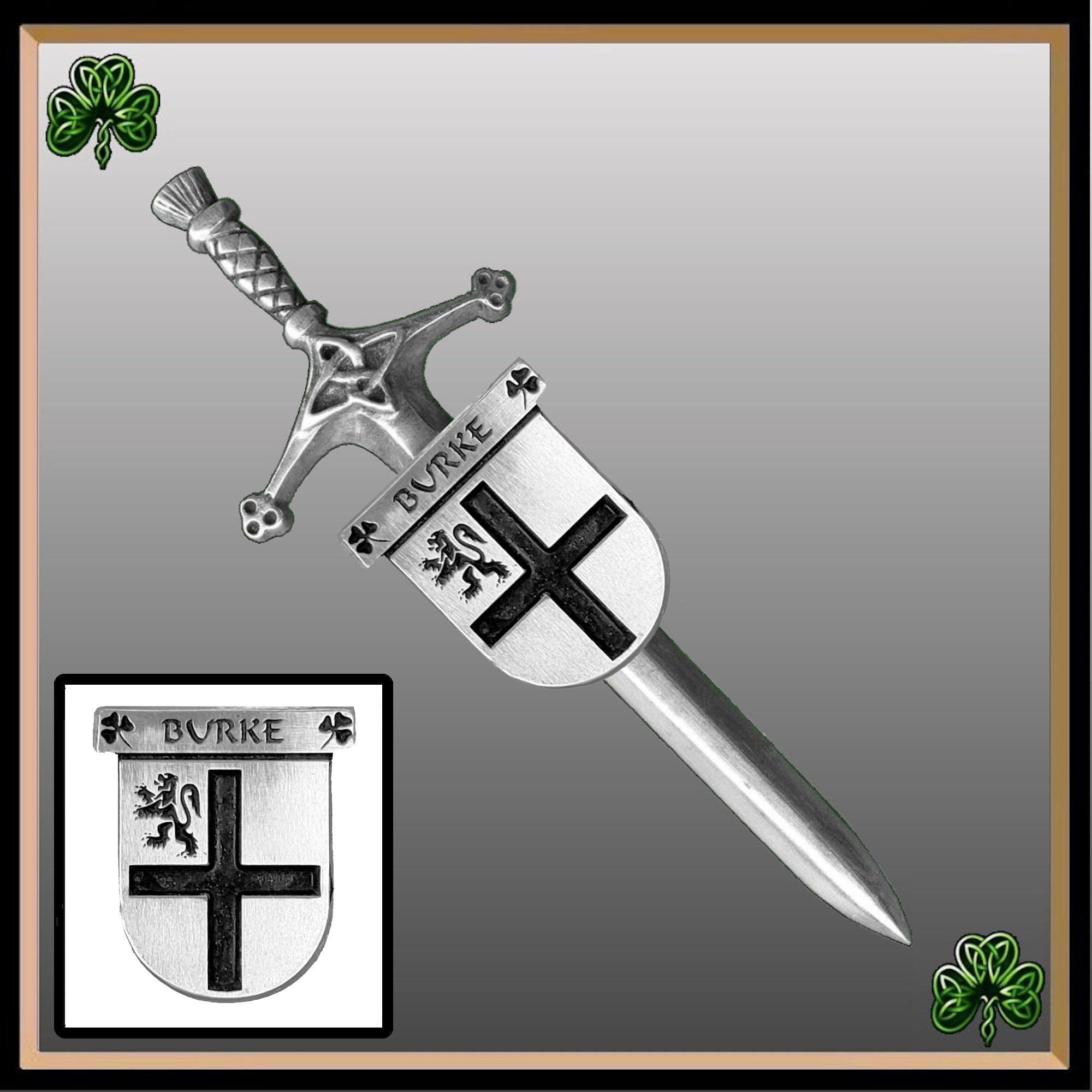 Burke Irish Coat of Arms Shield Kilt Pin ~ ISLKP