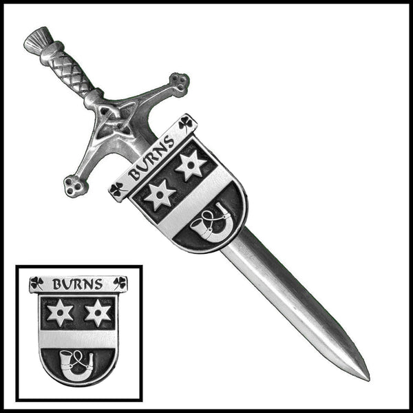 Burns Irish Coat of Arms Shield Kilt Pin ~ ISLKP