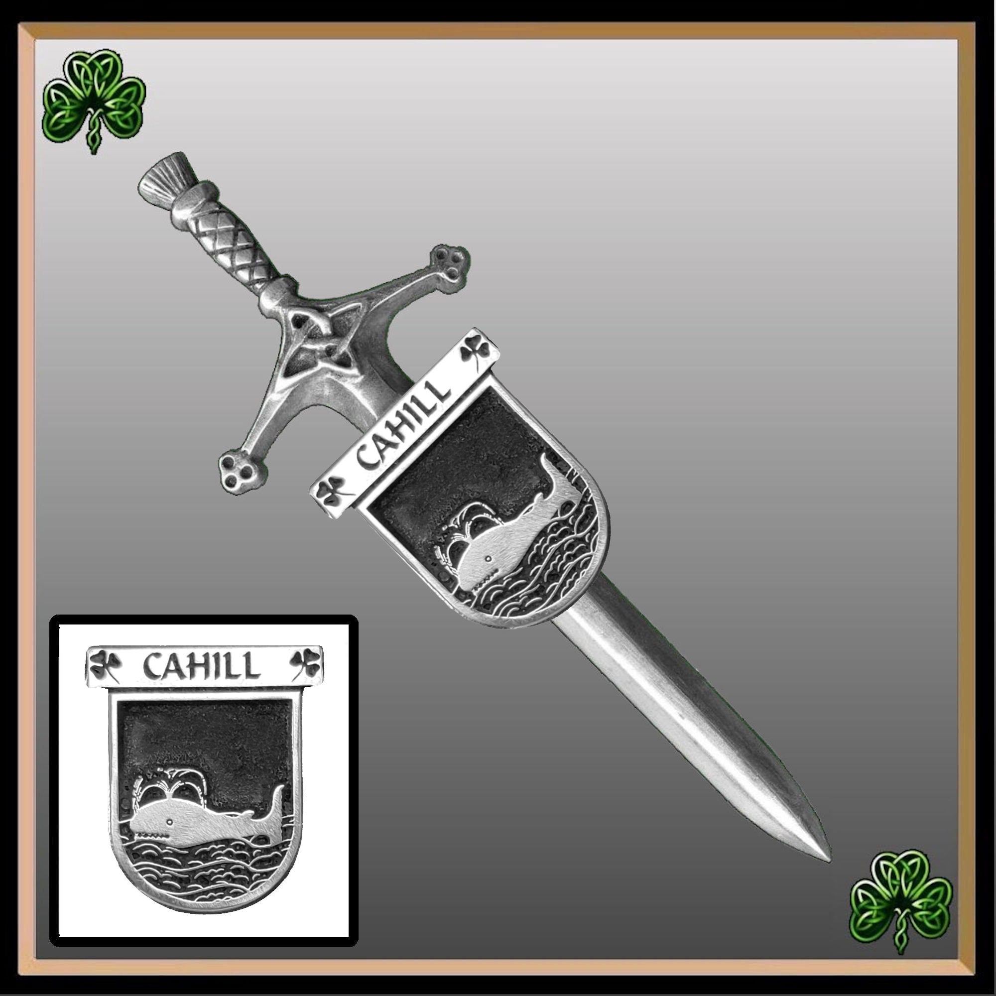 Cahill Irish Coat of Arms Shield Kilt Pin ~ ISLKP