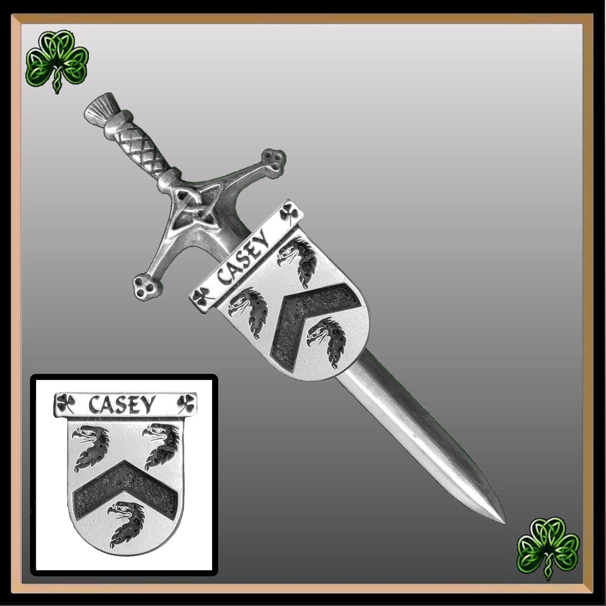 Casey Irish Coat of Arms Shield Kilt Pin ~ ISLKP