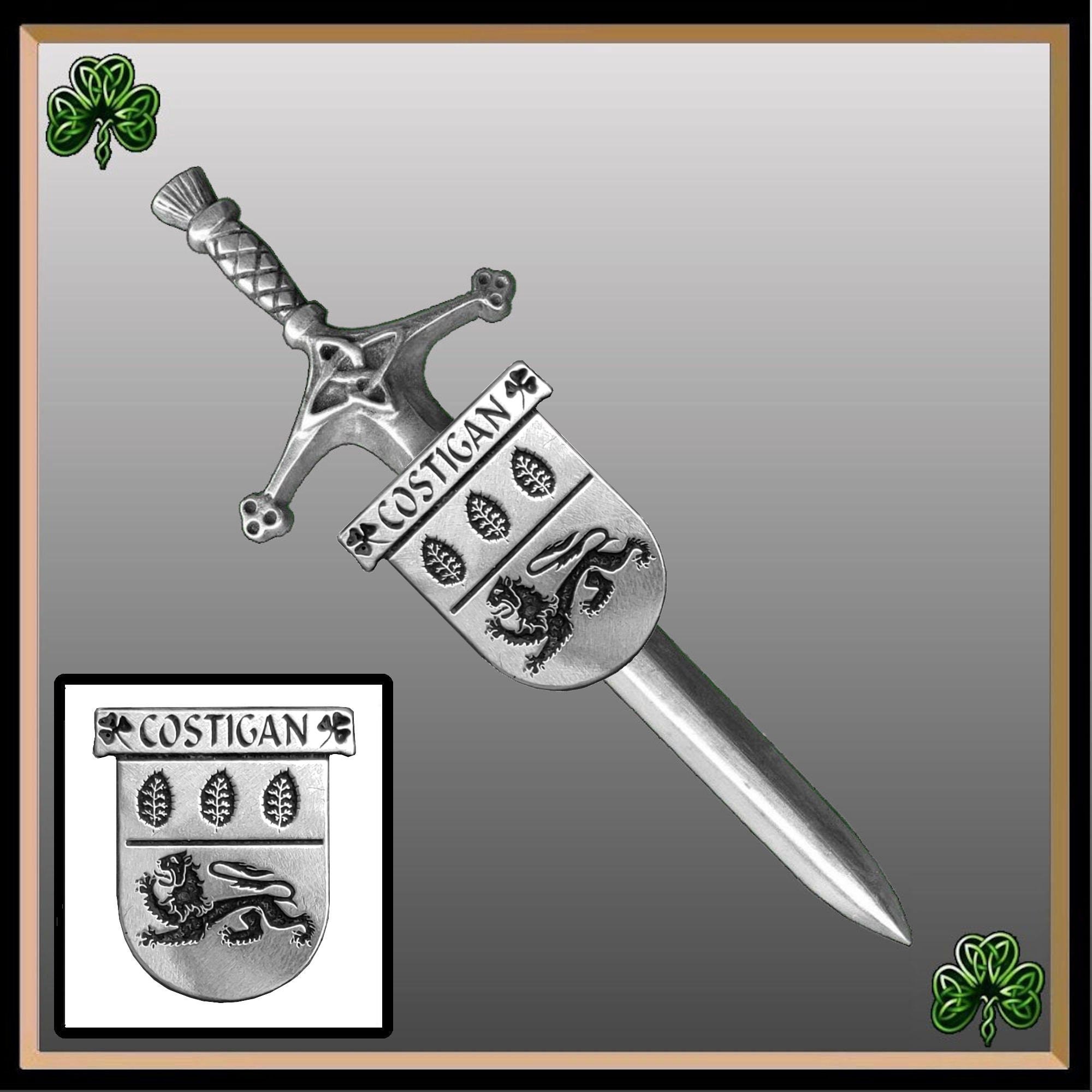 Costigan Irish Coat of Arms Shield Kilt Pin ~ ISLKP