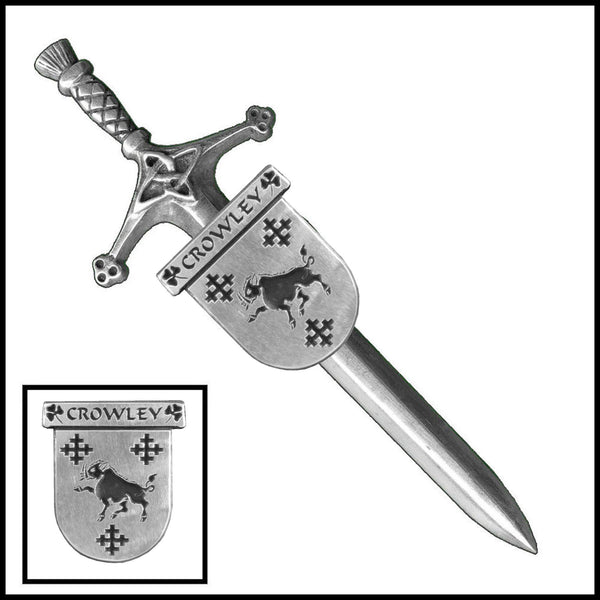 Crowley Irish Coat of Arms Shield Kilt Pin ~ ISLKP