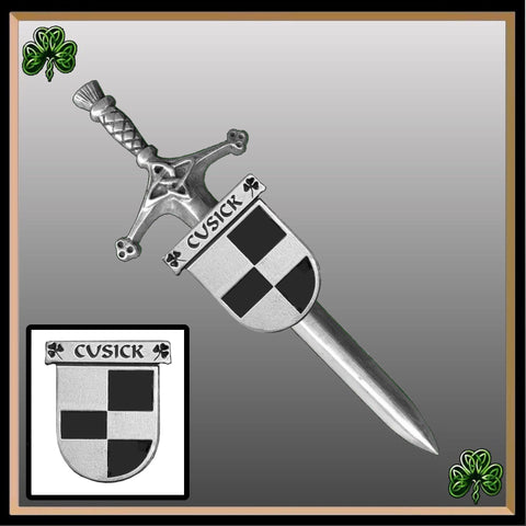 Cusick Irish Coat of Arms Shield Kilt Pin ~ ISLKP