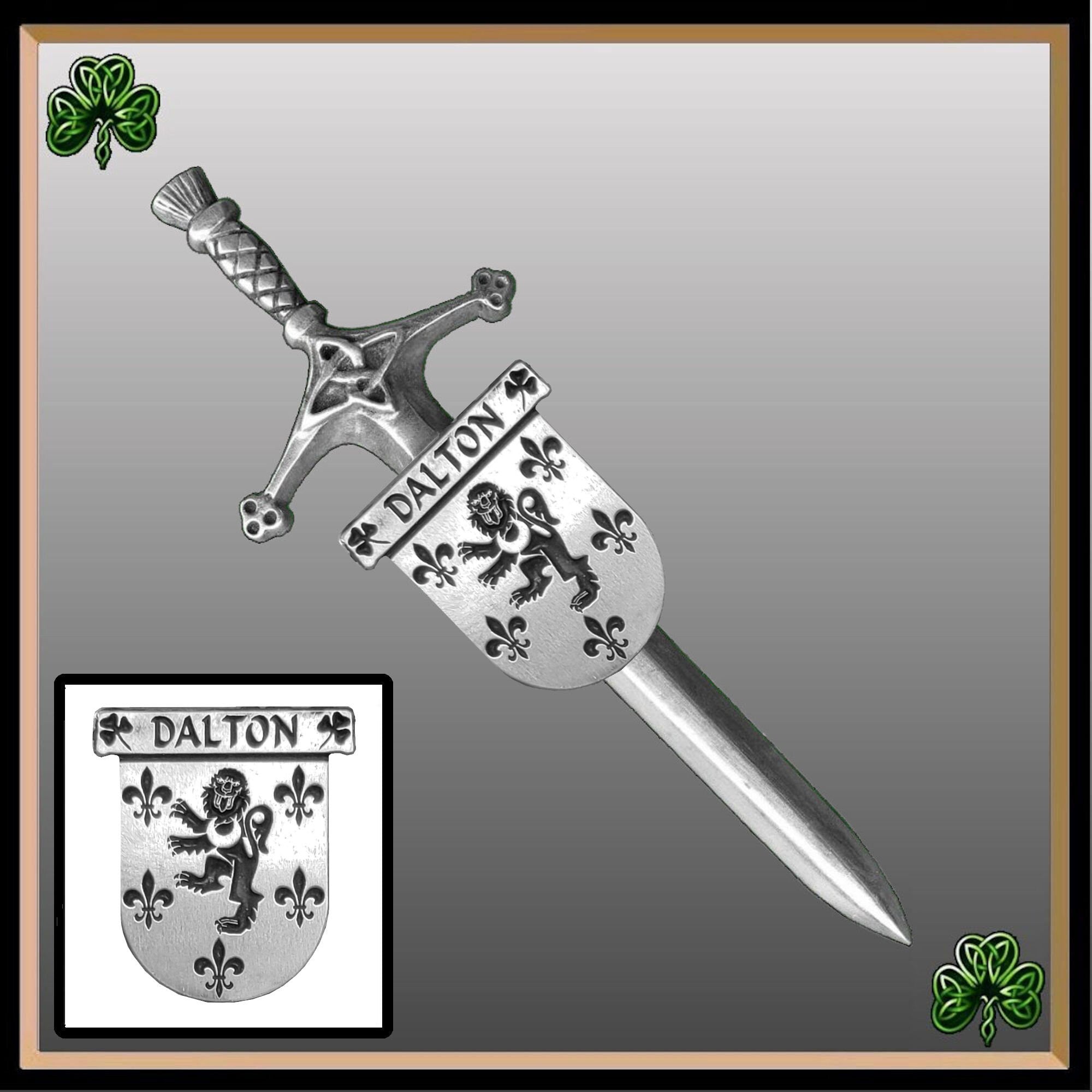 Dalton Irish Coat of Arms Shield Kilt Pin ~ ISLKP