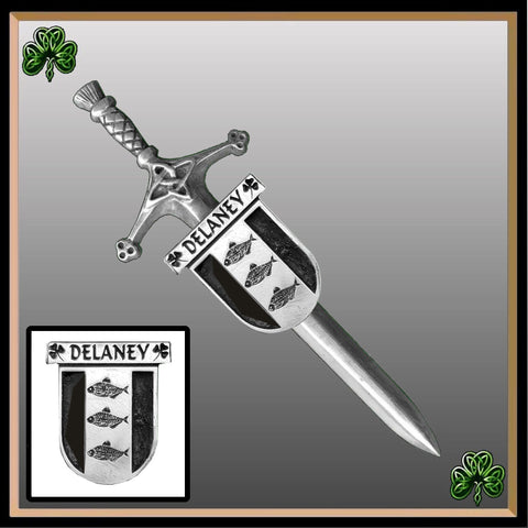 Delaney Irish Coat of Arms Shield Kilt Pin ~ ISLKP