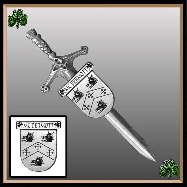 McDermott Irish Coat of Arms Shield Kilt Pin ~ ISLKP
