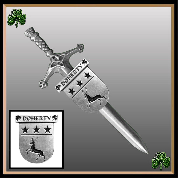 Doherty Irish Coat of Arms Shield Kilt Pin ~ ISLKP