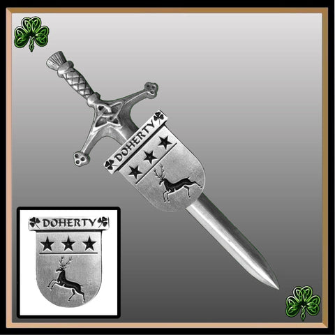 Doherty Irish Coat of Arms Shield Kilt Pin ~ ISLKP