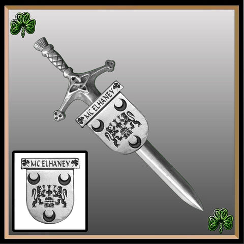 McElhaney Irish Coat of Arms Shield Kilt Pin ~ ISLKP