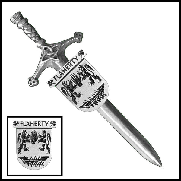 Flaterty Irish Coat of Arms Shield Kilt Pin ~ ISLKP