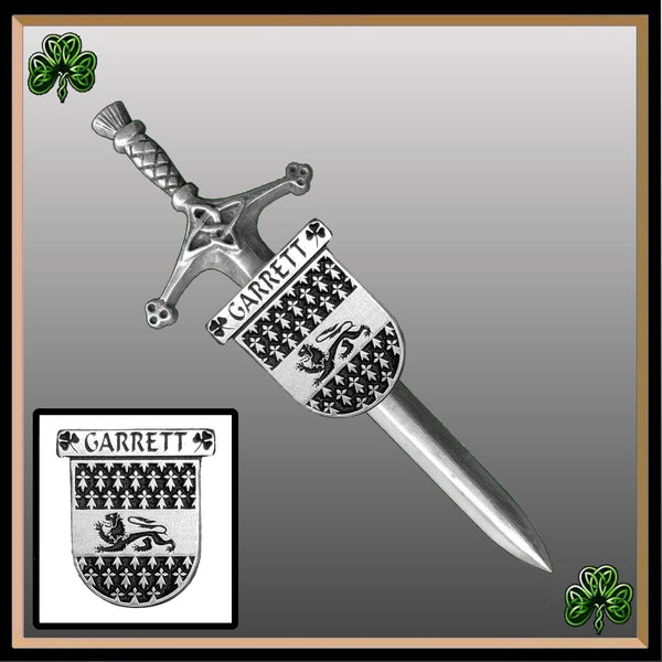 Garrett Irish Coat of Arms Shield Kilt Pin ~ ISLKP