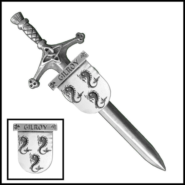 Gilroy Irish Coat of Arms Shield Kilt Pin ~ ISLKP
