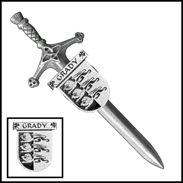 Grady Irish Coat of Arms Shield Kilt Pin ~ ISLKP