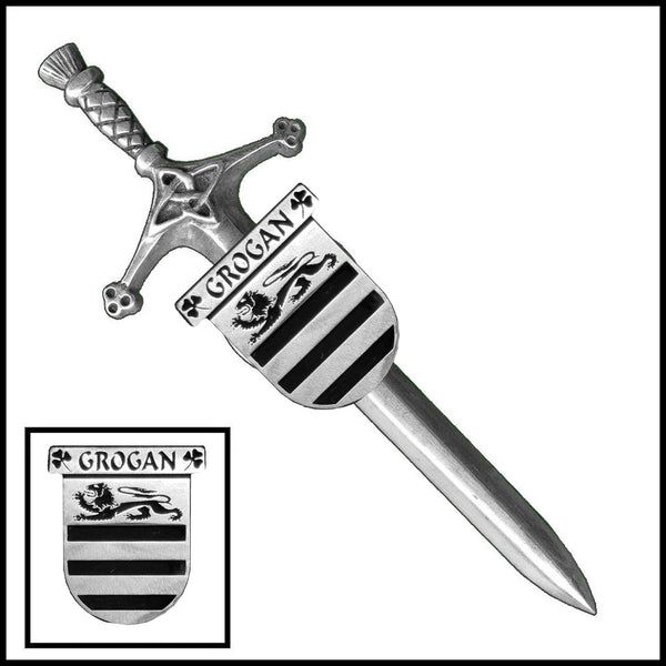 Grogan Irish Coat of Arms Shield Kilt Pin ~ ISLKP