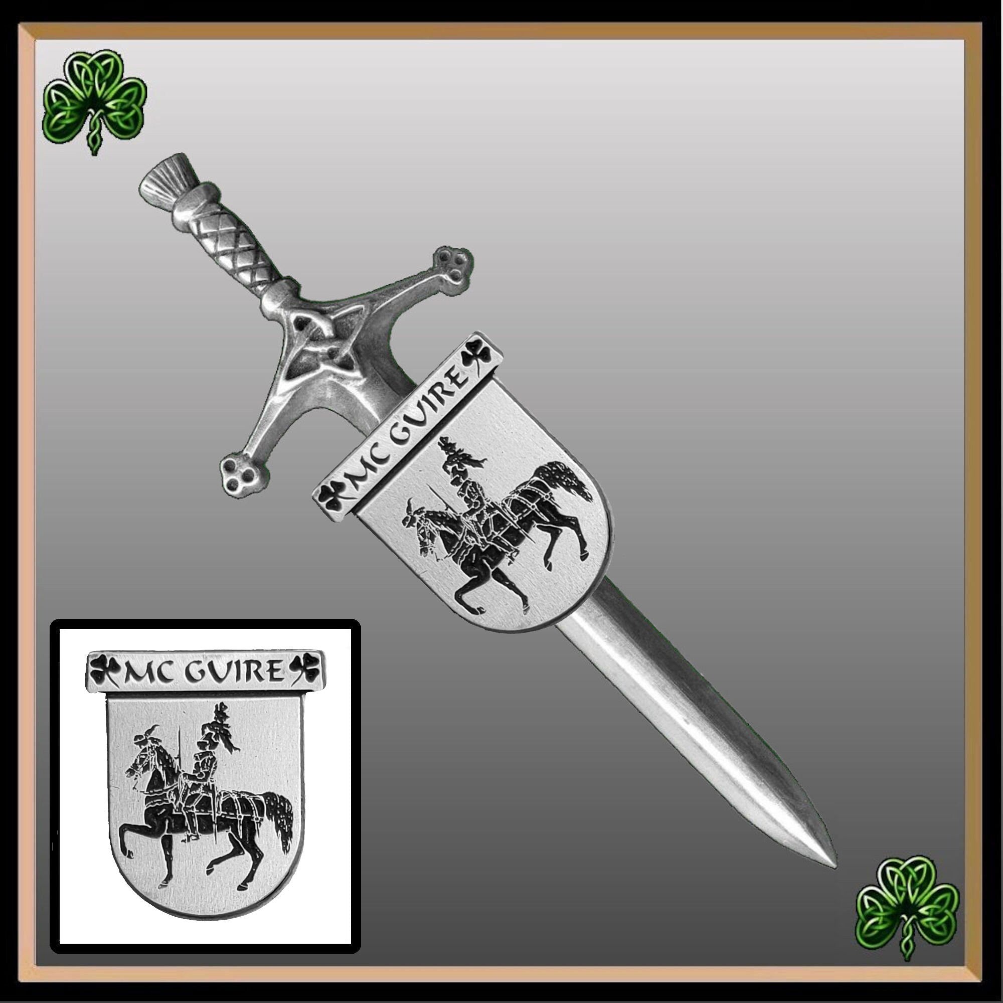McGuire Irish Coat of Arms Shield Kilt Pin ~ ISLKP