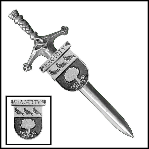 Hagerty Irish Coat of Arms Shield Kilt Pin ~ ISLKP