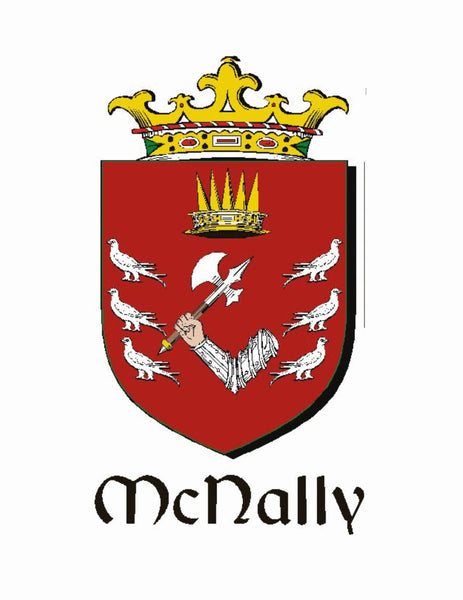 McNally Irish Disk Coat of Arms Stainless Steel Dog Tag