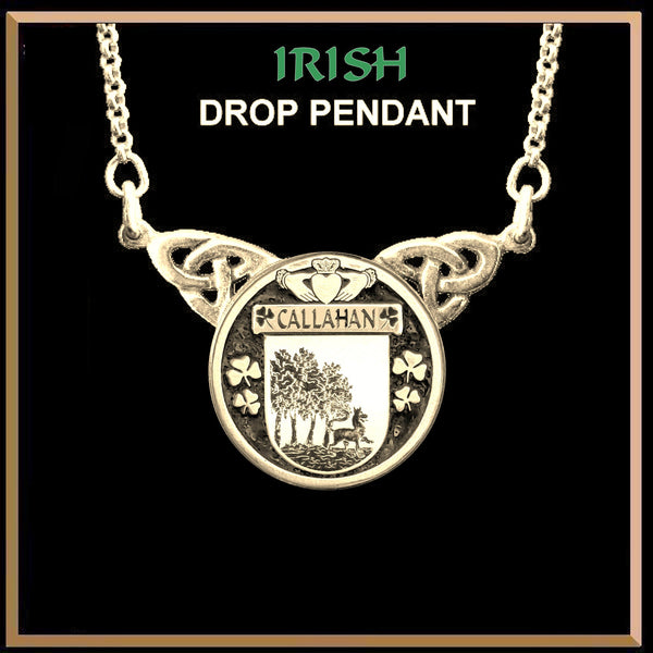 Callahan Irish Coat of Arms Double Drop Pendant ~ ILP03