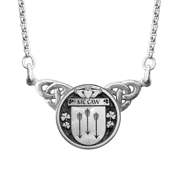 McCaw Irish Coat of Arms Double Drop Pendant ~ ILP03