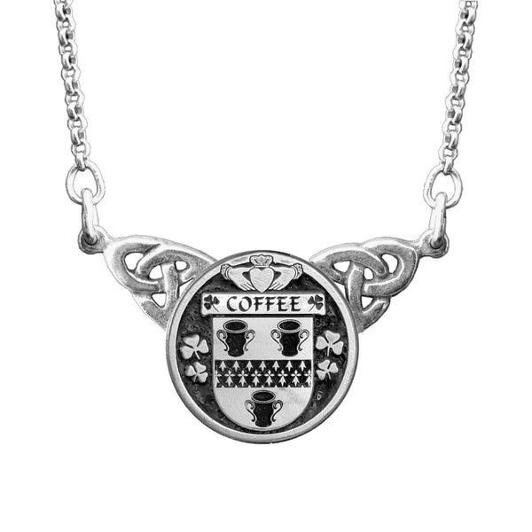 Coffee Irish Coat of Arms Double Drop Pendant ~ ILP03