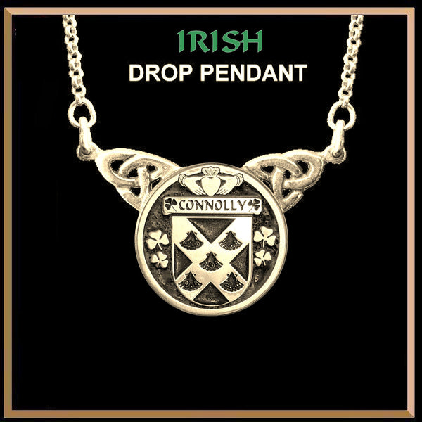 Connolly Irish Coat of Arms Double Drop Pendant ~ ILP03